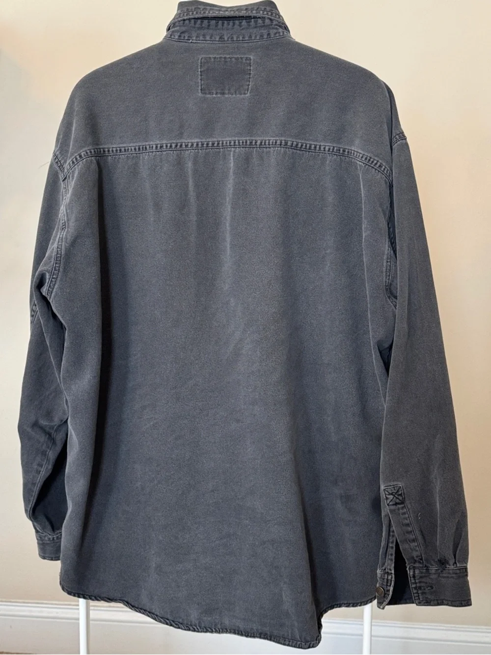 Levi's Red Tab Men's Faded Black Denim Button-Up Work Shirt